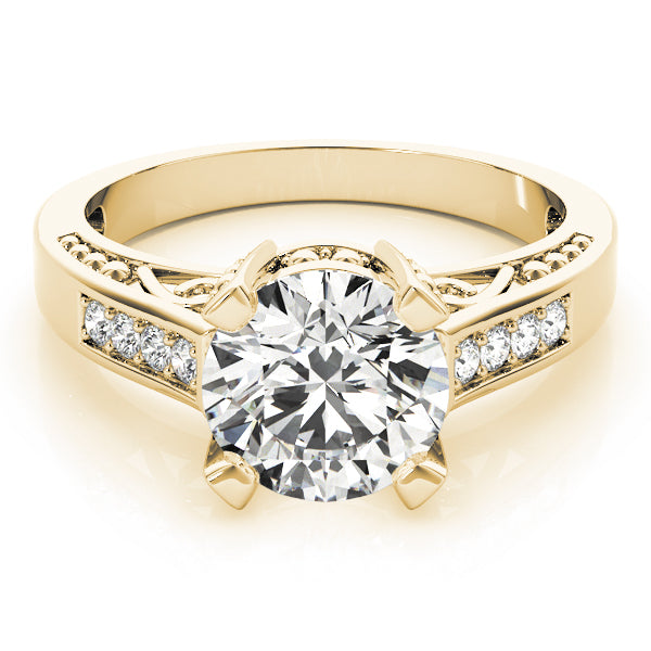 Round Antique Diamond Engagement Ring · 2.02 ct tw