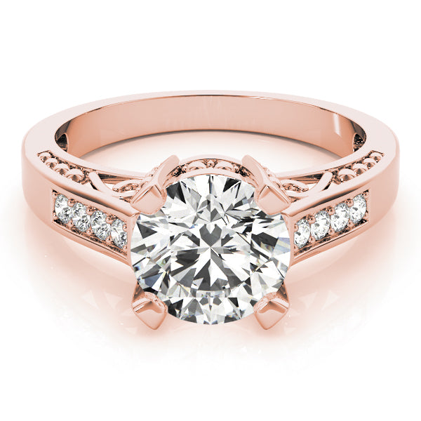 Round Antique Diamond Engagement Ring · 2.02 ct tw