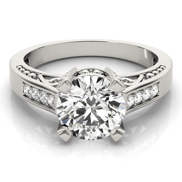 Round Antique Diamond Engagement Ring · 2.02 ct tw