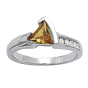 Trillion Gemstone Fashion Ring · 0.08 ct tw