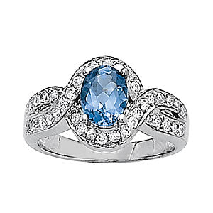 Oval Gemstone Fashion Ring · 0.54 ct tw
