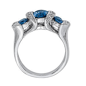 Oval Gemstone Fashion Ring · 0.24 ct tw