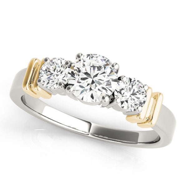 Round Three-Stone Diamond Engagement Ring · 1.00 ct tw
