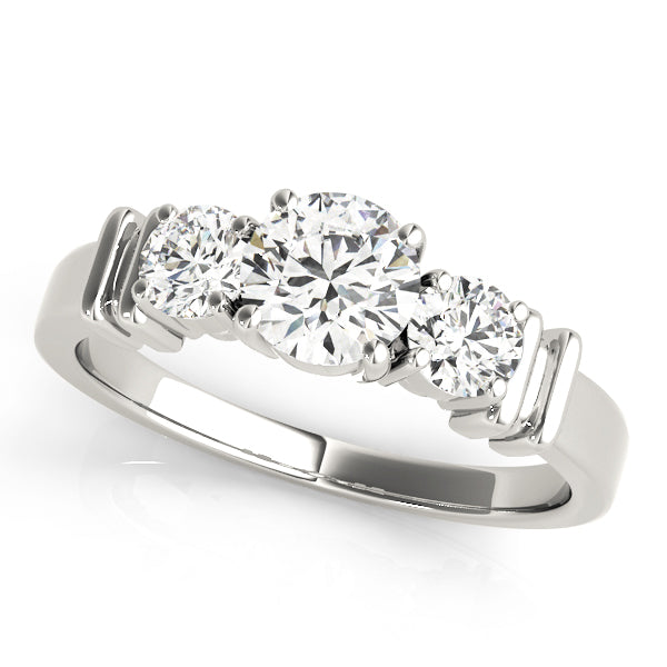 Round Three-Stone Diamond Engagement Ring · 1.00 ct tw