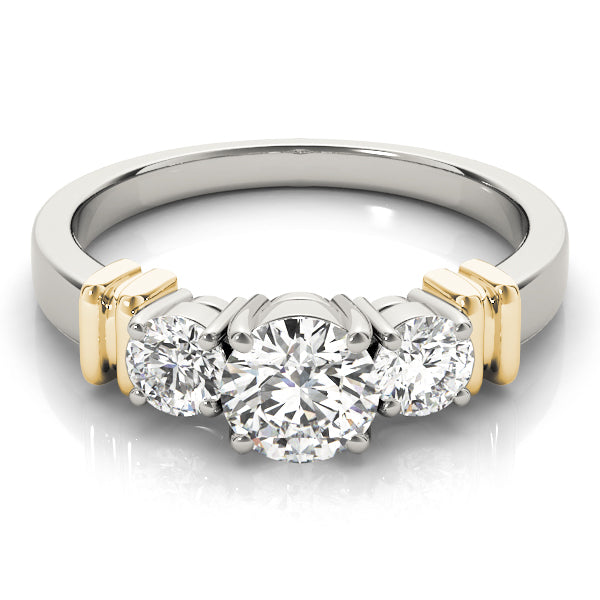 Round Three-Stone Diamond Engagement Ring · 0.50 ct tw