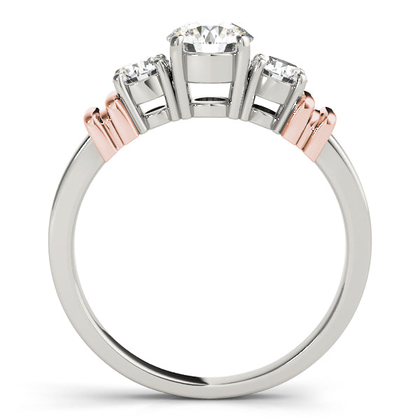 Round Three-Stone Diamond Engagement Ring · 1.55 ct tw