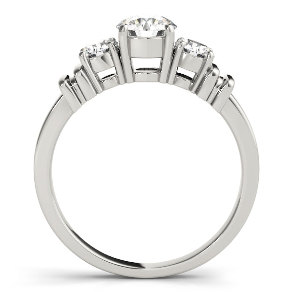 Round Three-Stone Diamond Engagement Ring · 0.50 ct tw