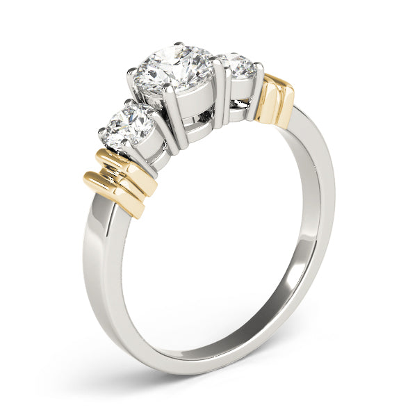 Round Three-Stone Diamond Engagement Ring · 1.00 ct tw