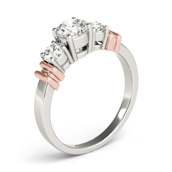 Round Three-Stone Diamond Engagement Ring · 1.55 ct tw