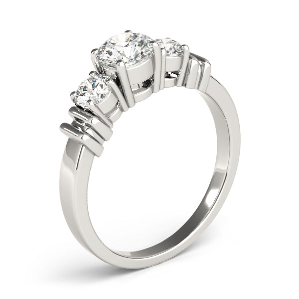 Round Three-Stone Diamond Engagement Ring · 1.00 ct tw