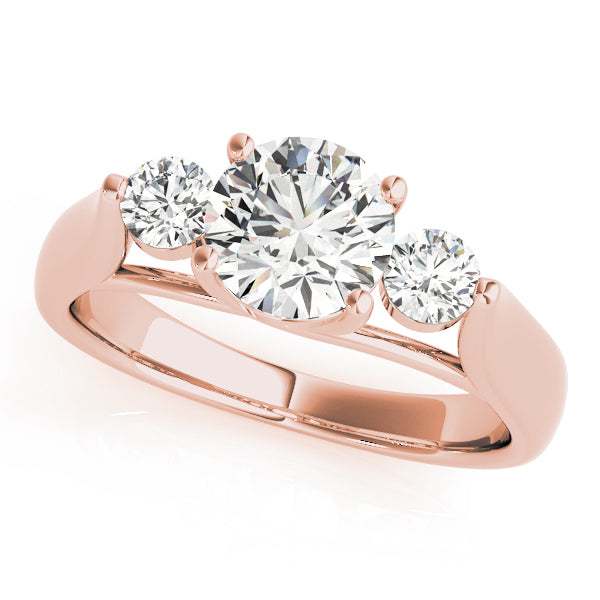 Round Three-Stone Diamond Engagement Ring · 1.25 ct tw