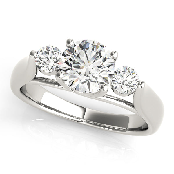 Round Three-Stone Diamond Engagement Ring · 1.25 ct tw