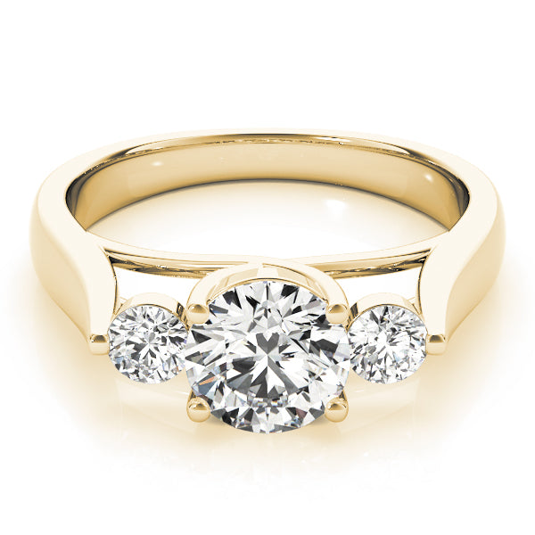 Round Three-Stone Diamond Engagement Ring · 1.25 ct tw