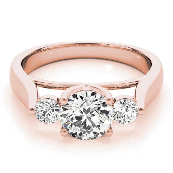 Round Three-Stone Diamond Engagement Ring · 1.25 ct tw