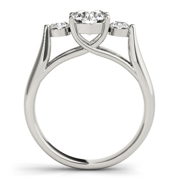 Round Three-Stone Diamond Engagement Ring · 0.60 ct tw