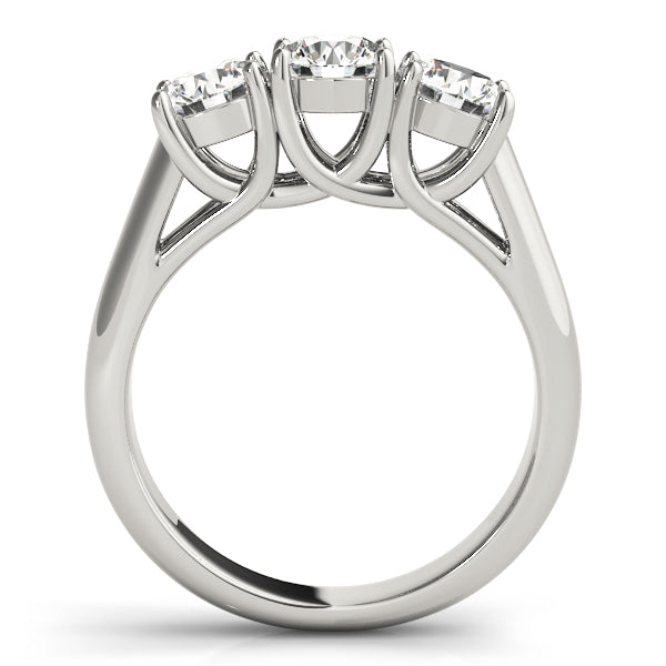 Round Three-Stone Diamond Engagement Ring · 1.50 ct tw