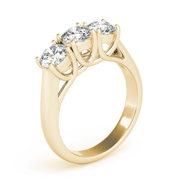 Round Three-Stone Diamond Engagement Ring · 1.50 ct tw