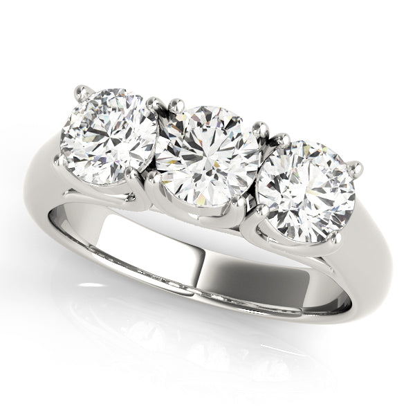 Round Three-Stone Diamond Engagement Ring · 2.25 ct tw