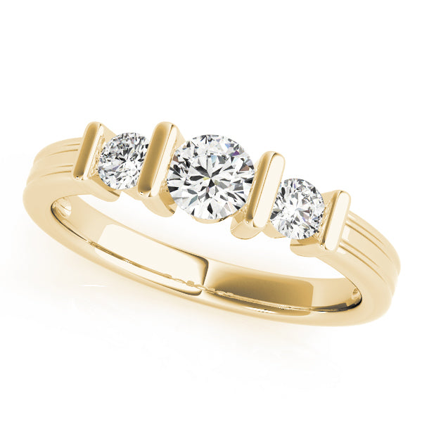 Round Three-Stone Diamond Engagement Ring · 1.00 ct tw