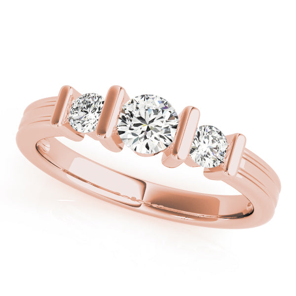 Round Three-Stone Diamond Engagement Ring · 1.00 ct tw