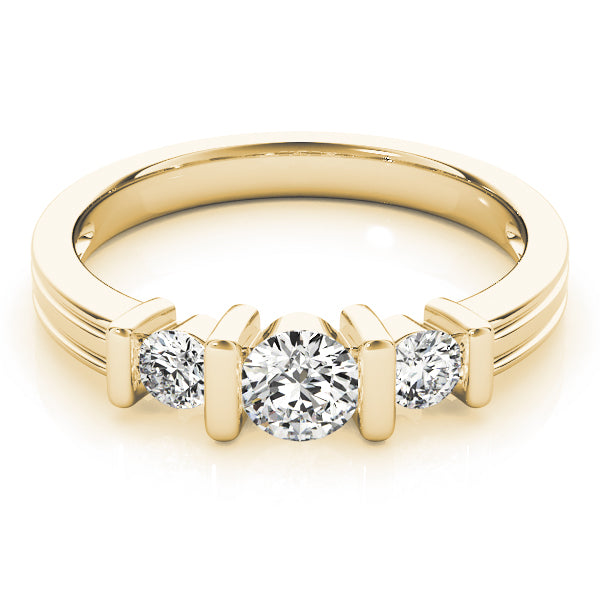 Round Three-Stone Diamond Engagement Ring · 1.49 ct tw
