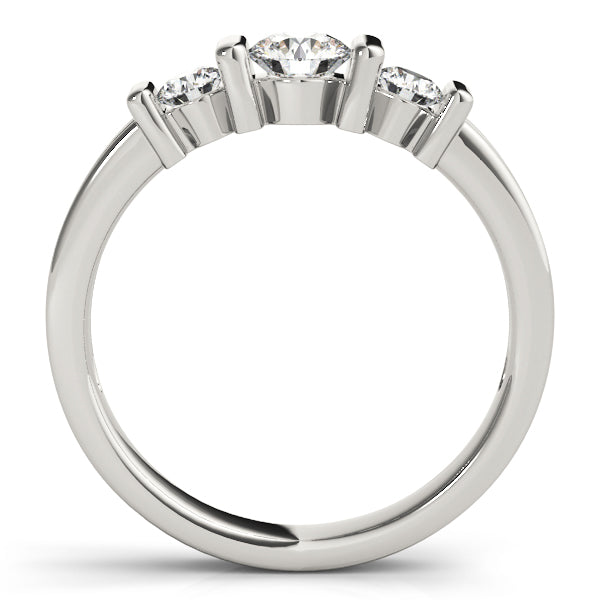 Round Three-Stone Diamond Engagement Ring · 1.49 ct tw