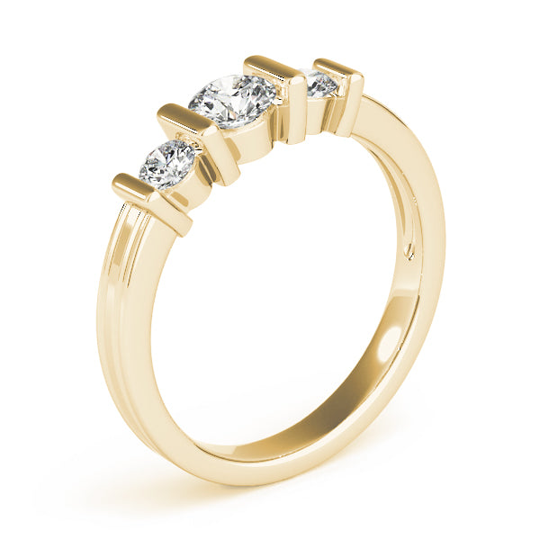 Round Three-Stone Diamond Engagement Ring · 1.00 ct tw