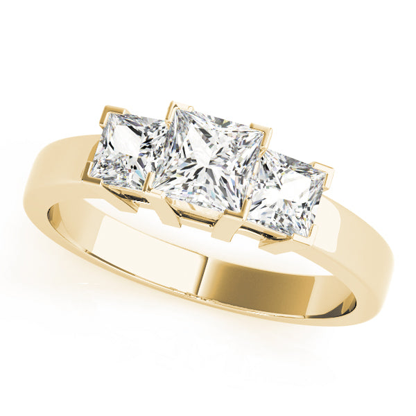 Square Three-Stone Princess Diamond Engagement Ring · 1.24 ct tw