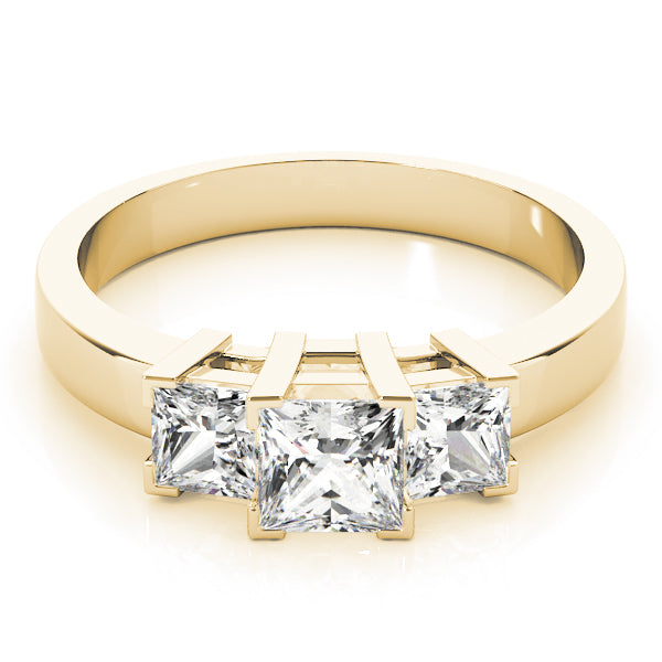 Square Three-Stone Princess Diamond Engagement Ring · 0.66 ct tw