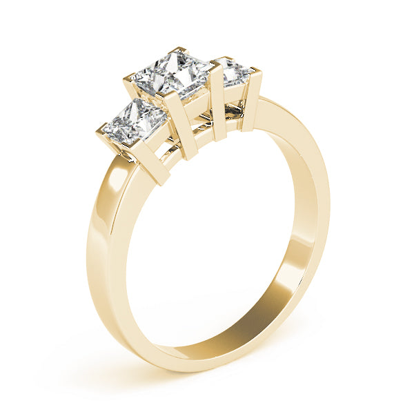 Square Three-Stone Princess Diamond Engagement Ring · 1.24 ct tw
