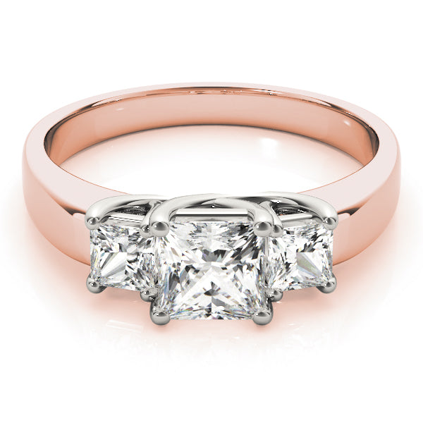 Square Three-Stone Princess Diamond Engagement Ring · 0.26 ct tw