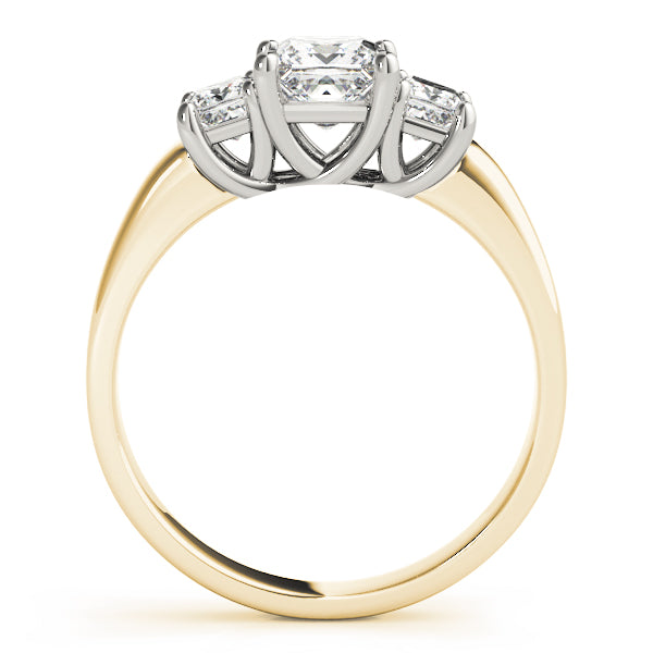 Square Three-Stone Princess Diamond Engagement Ring · 0.26 ct tw