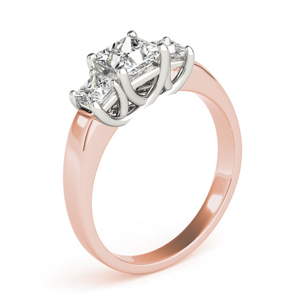 Square Three-Stone Princess Diamond Engagement Ring · 0.26 ct tw