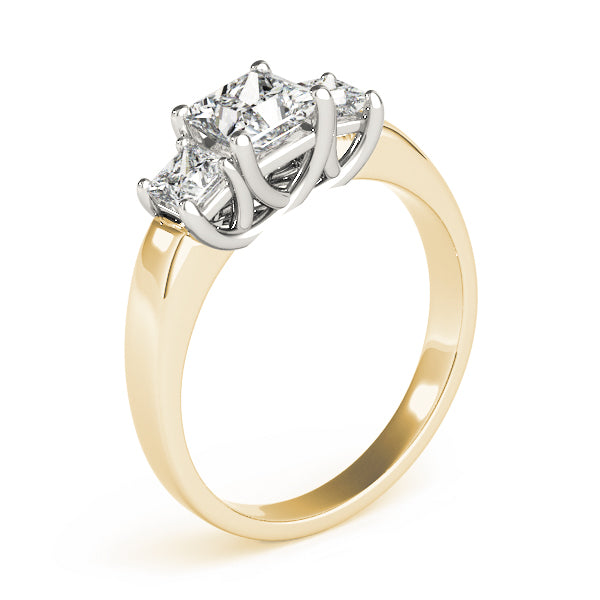 Square Three-Stone Princess Diamond Engagement Ring · 0.41 ct tw