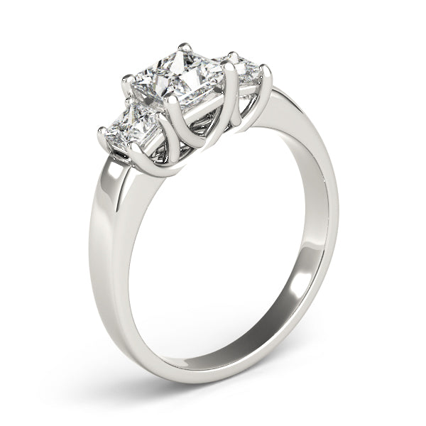 Square Three-Stone Princess Diamond Engagement Ring · 0.26 ct tw