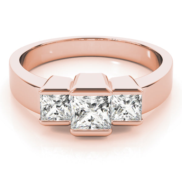 Square Three-Stone Princess Diamond Engagement Ring · 1.57 ct tw