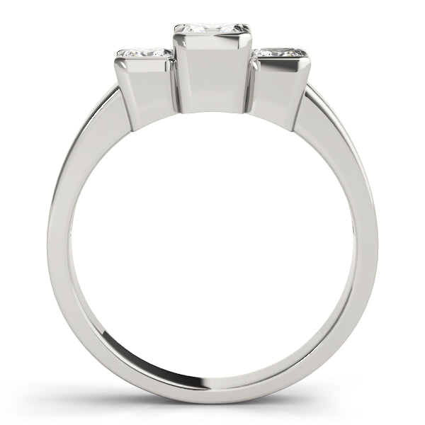 Square Three-Stone Princess Diamond Engagement Ring · 1.12 ct tw