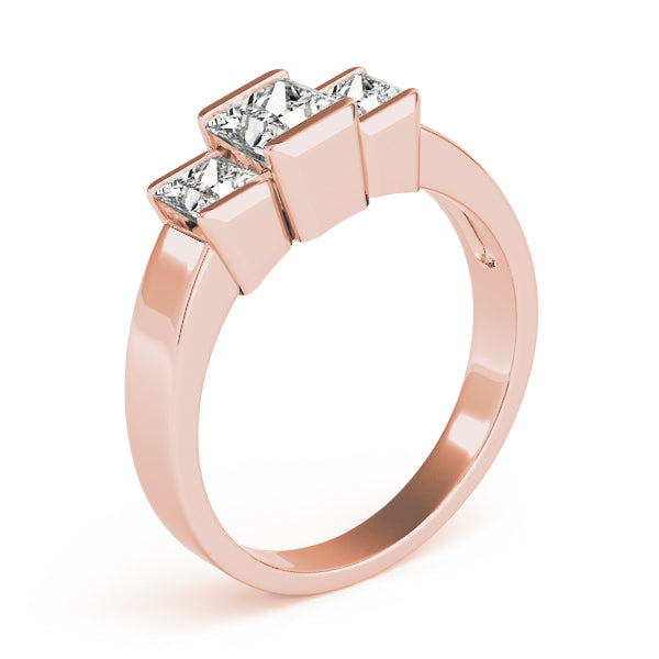 Square Three-Stone Princess Diamond Engagement Ring · 0.46 ct tw