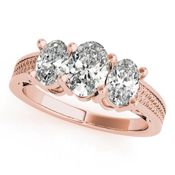 Oval Three-Stone Diamond Engagement Ring · 1.71 ct tw