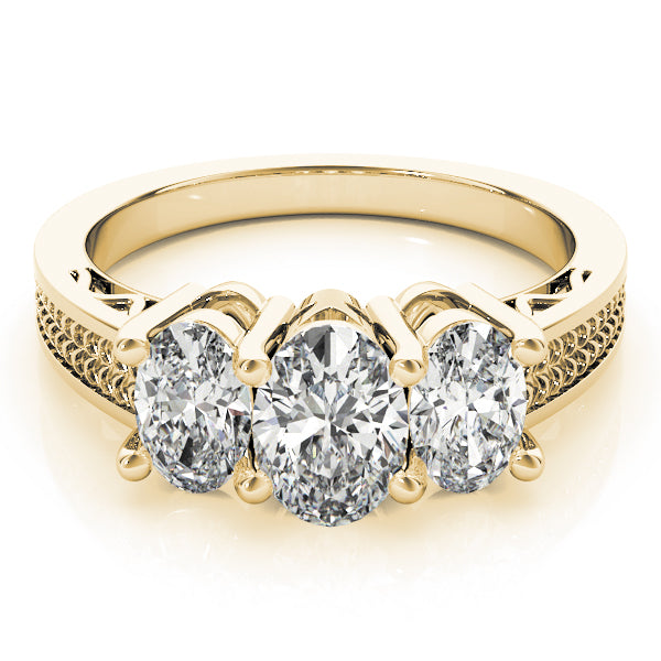 Oval Three-Stone Diamond Engagement Ring · 1.71 ct tw
