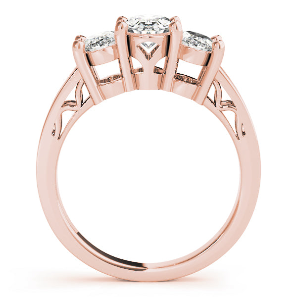 Oval Three-Stone Diamond Engagement Ring · 1.71 ct tw