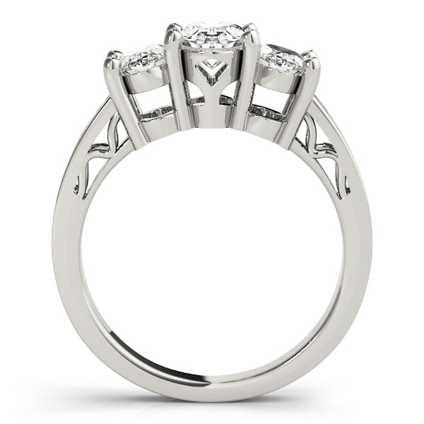 Oval Three-Stone Diamond Engagement Ring · 1.71 ct tw