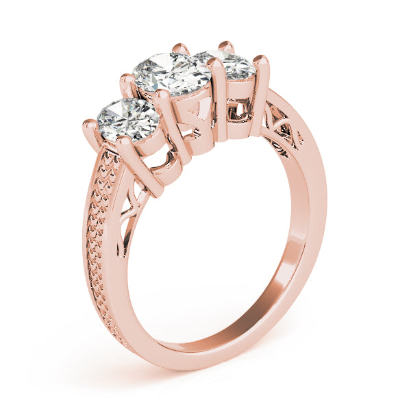 Oval Three-Stone Diamond Engagement Ring · 1.71 ct tw