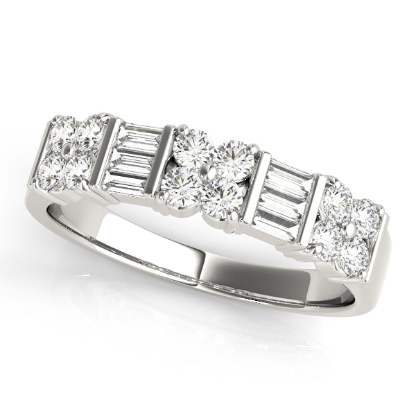 Baguette Fancy Shape Diamond Wedding Band · 0.66 ct tw