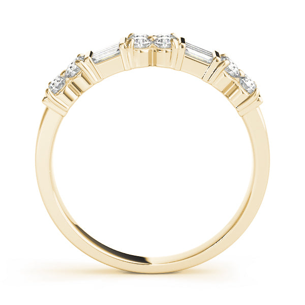 Baguette Fancy Shape Diamond Wedding Band · 0.66 ct tw