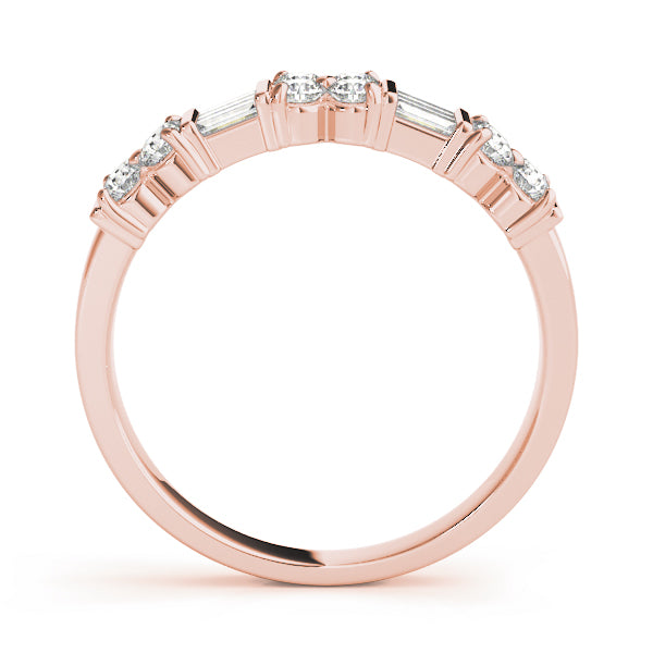Baguette Fancy Shape Diamond Wedding Band · 0.66 ct tw