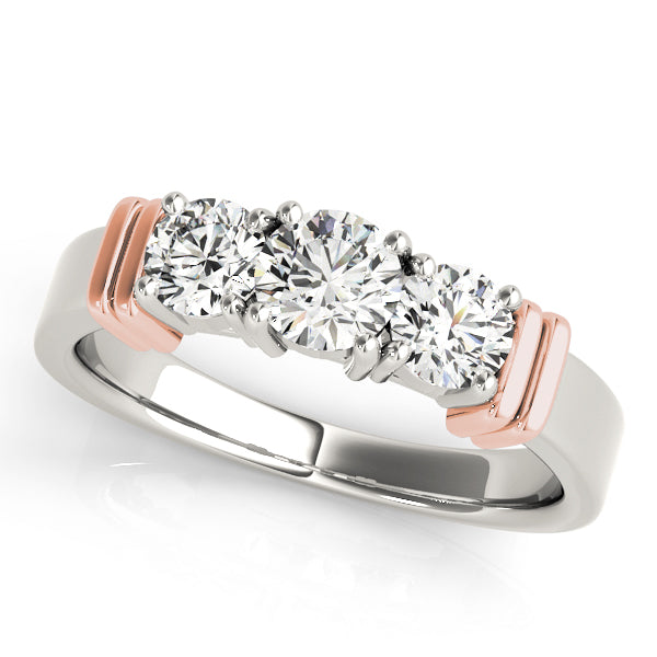 Round Three-Stone Diamond Engagement Ring · 0.50 ct tw