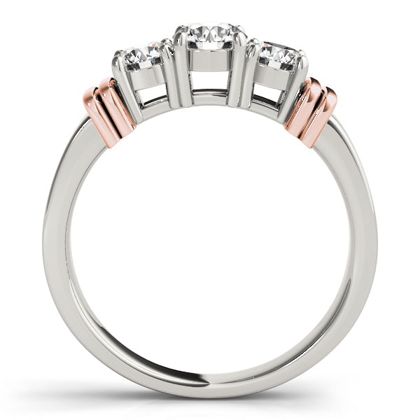 Round Three-Stone Diamond Engagement Ring · 0.50 ct tw