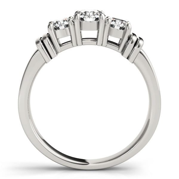 Round Three-Stone Diamond Engagement Ring · 0.50 ct tw