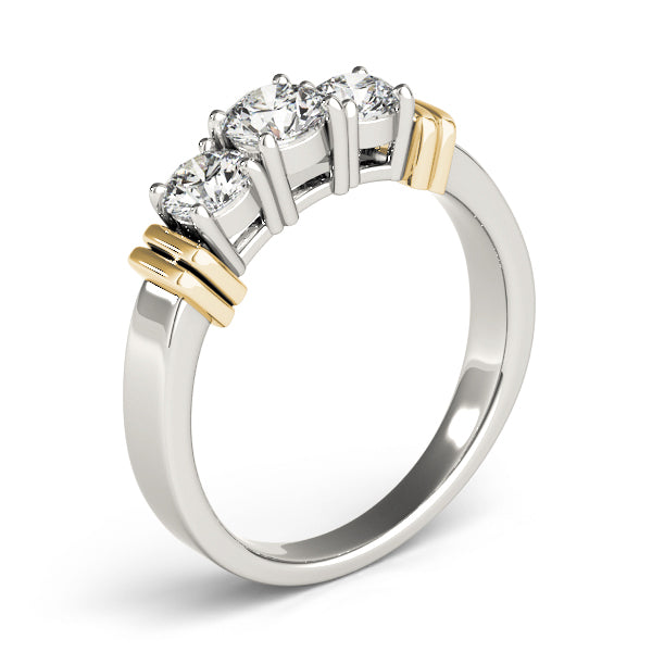 Round Three-Stone Diamond Engagement Ring · 0.50 ct tw